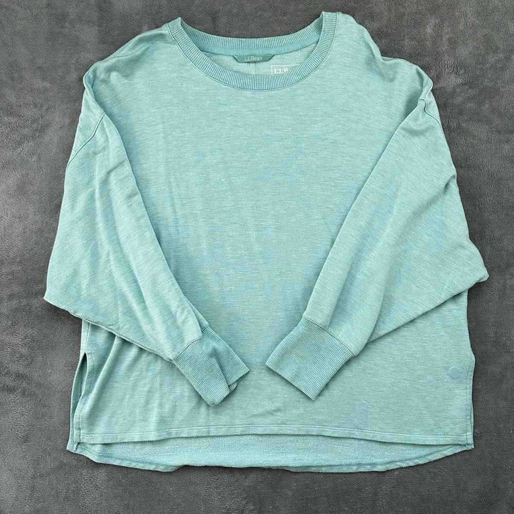 LL Bean Oversized Sweater Top Sz M Petite